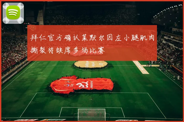 拜仁官方确认莱默尔因左小腿肌肉撕裂将缺席多场比赛